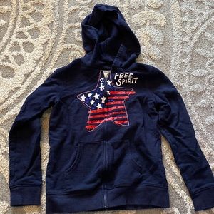 Girls Oshkosh zip up hoodie